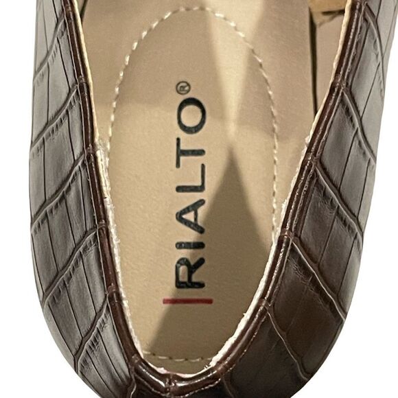 Rialto Faux Crocodile Closed Toe Heels - Picture 7 of 11